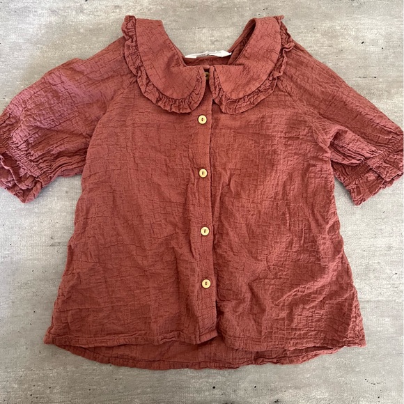 H&M Cotton Seersucker Blouse - Picture 2 of 4